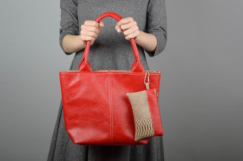 Damen Portemonnaie und handmade Tasche aus Kunstleder Damen Accessoires - MADEheart.com