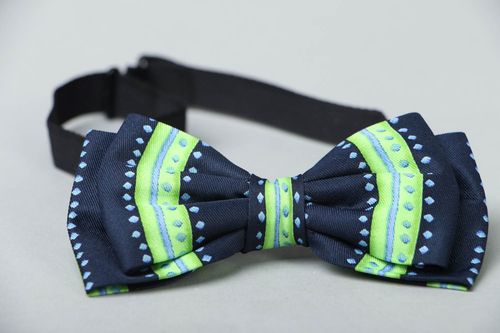 Unusual fabric bow tie - MADEheart.com