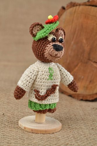 Handmade toy handmade finger toy unusual toy crochet toy gift for baby - MADEheart.com