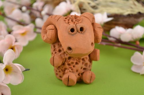 Handmade statuette designer figurine clay figurine unusual souvenir decor ideas - MADEheart.com