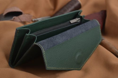 Beautiful handmade leather wallet leather purse for women gifts for her - MADEheart.com