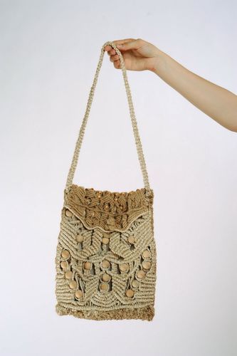 Плетеная сумка джутовая - MADEheart.com
