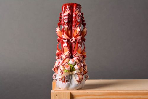 Holiday candle handmade decor candle paraffin candle decorative use only - MADEheart.com