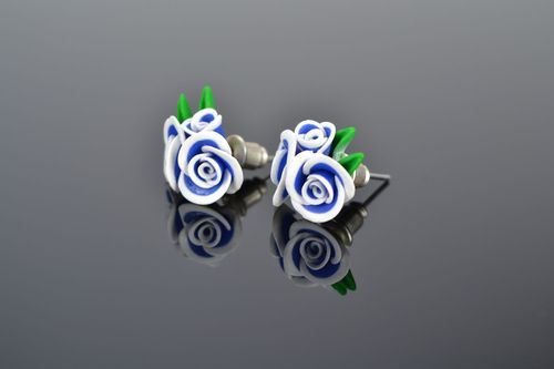 Pendientes clavos de arcilla polimérica - MADEheart.com