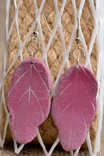 Pendientes de moda de arcilla polimérica bisutería artesanal regalo original - MADEheart.com