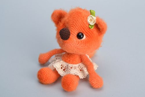 Volpe di peluche fatta a mano pupazzo di peluche giocattolo di peluche - MADEheart.com