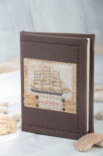 Cuaderno forrado de tela hecho a mano libreta de apuntes regalo para madre - MADEheart.com