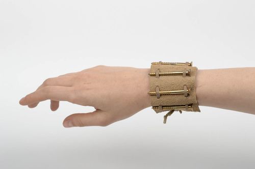 Schönes Armband aus Leder Schmuck Armband handmade Armschmuck Damen Mode Schmuck - MADEheart.com