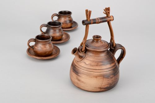 Clay teapot - MADEheart.com