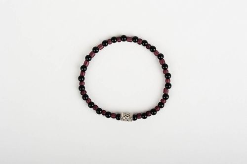 Unusual handmade wrist bracelet woven bead bracelet accessories for girls - MADEheart.com