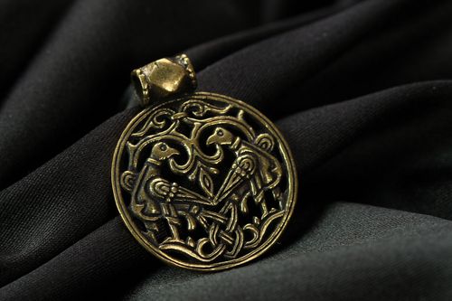 Anhänger aus Bronze Vögel - MADEheart.com