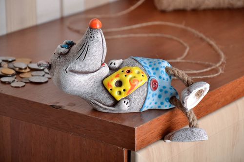 Ceramic figurine Little Mouse - MADEheart.com