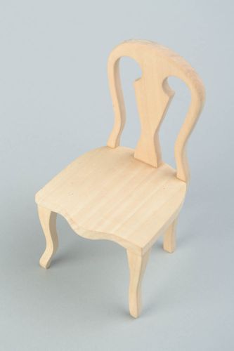 Деревянный стул для куклы заготовка под роспись или декупаж ручной работы - MADEheart.com