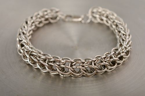 Chainmail metal bracelet - MADEheart.com