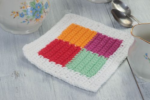 Handmade potholder designer potholder kitchen accessory decor ideas gift ideas - MADEheart.com