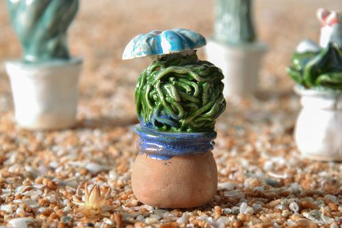 Clay figurine Cactus - MADEheart.com