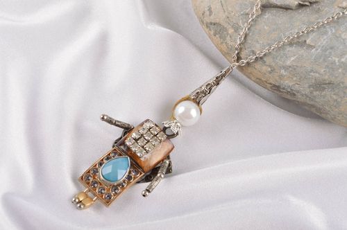 Ketten Anhänger handgefertigt Damen Schmuck Accessoire für Frauen ausgefallen - MADEheart.com