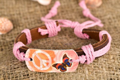 Leather bracelet designer jewelry handmade leather jewelry fashion bracelet - MADEheart.com