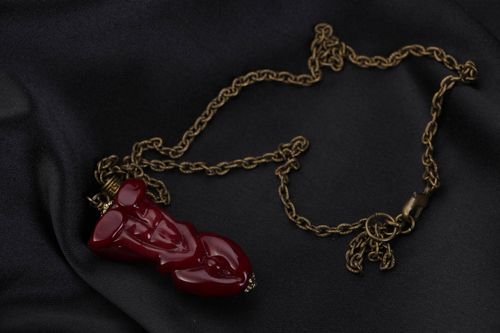 Pendentif en verre artisanal fait main Atlante - MADEheart.com