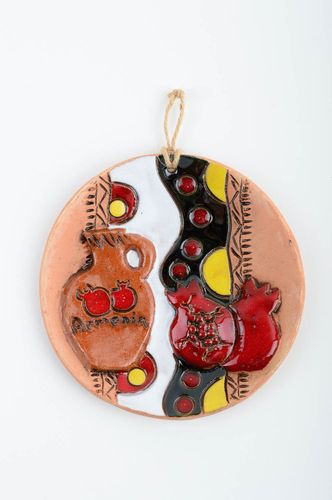 Handmade wall decor designer ceramic plate decorative plate pottery present - MADEheart.com