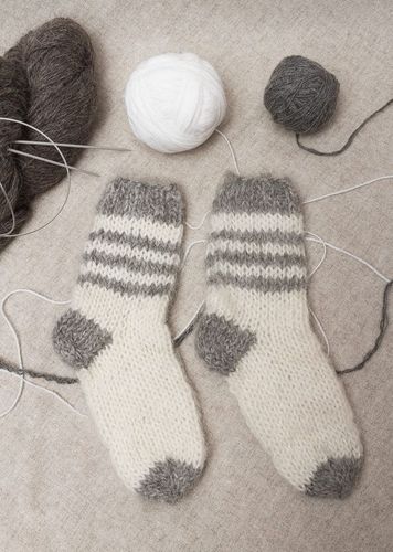 Chaussettes en laine enfants - MADEheart.com