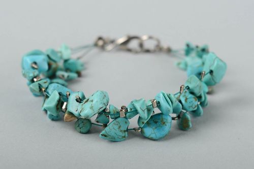 Handmade bracelet turquoise bracelet designer jewelry stylish accessories - MADEheart.com