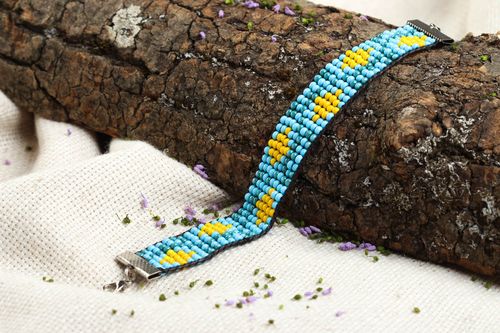Pulsera de abalorios hecha a mano bisutería de moda accesorio para mujer - MADEheart.com