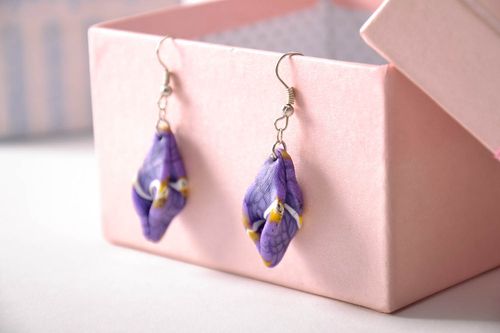 Boucles doreilles en argile polymère faites main - MADEheart.com