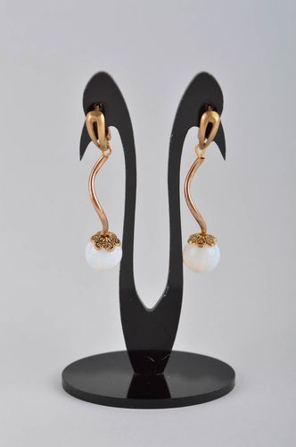 Handmade stone earrings designer jewelry fashion accessories gifts for girls - MADEheart.com