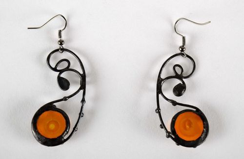 Beautiful long glass earrings - MADEheart.com