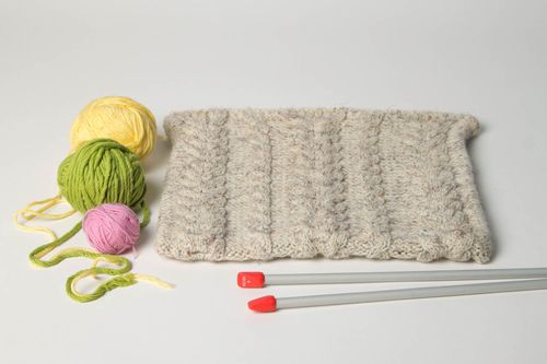 Knitted pillowcase woolen home decor handmade cushion case designer gift for her - MADEheart.com