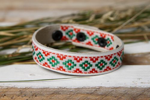 Bracciale alla moda fatto a mano accessorio originale bracciale in pelle - MADEheart.com