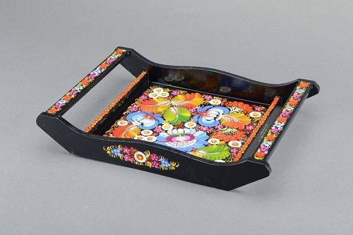 Tray with handles Floral - MADEheart.com