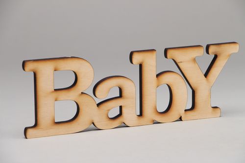 Handmade plywood craft blank Baby - MADEheart.com