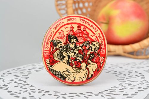 Fridge magnet Cossacks writing a letter to the Turkish Sultan - MADEheart.com