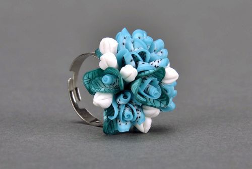 Ring made of polymer clay - MADEheart.com