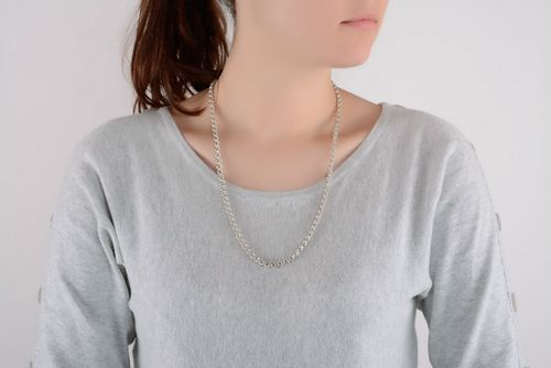 Cadena de plata de grosor medio - MADEheart.com