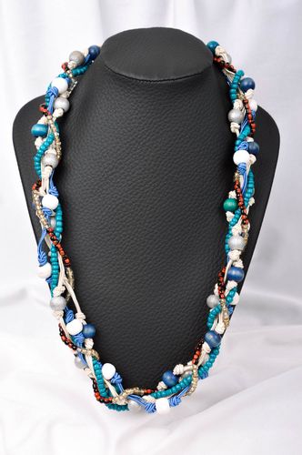 Damen Halskette aus Perlen Halsschmuck für Damen Schmuck Collier handgemacht - MADEheart.com
