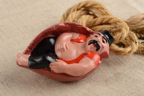 Beautiful handmade plaster figurine unusual statuette interior decorating - MADEheart.com
