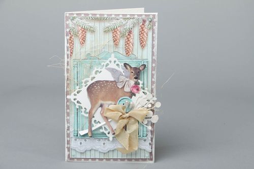 Designer greeting card in vintage style - MADEheart.com