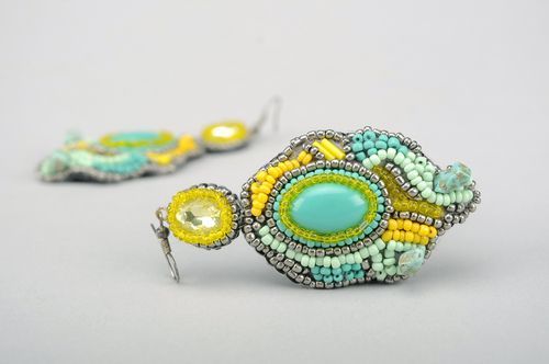 Beaded earrings Oriental - MADEheart.com