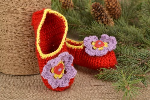 Crochet childrens slippers Shoes for Fairy - MADEheart.com