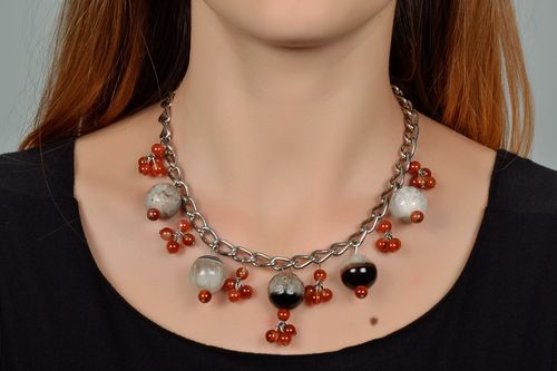 Colar bonito com pedras naturais - MADEheart.com