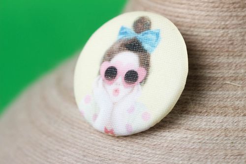 Unusual handmade plastic button cool sewing accessories small gifts for her - MADEheart.com