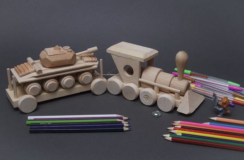 Set of wooden toys - MADEheart.com
