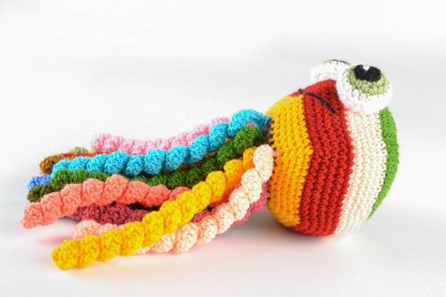 Giocattolo a forma di ottopode fatto a mano pupazzo morbido da bambini - MADEheart.com