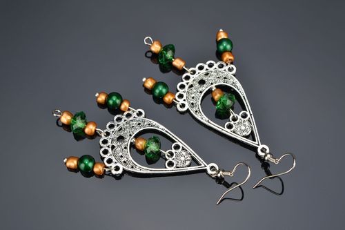 Long earrings in Eastern style - MADEheart.com