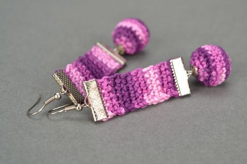 Boucles doreilles pendantes faites main - MADEheart.com