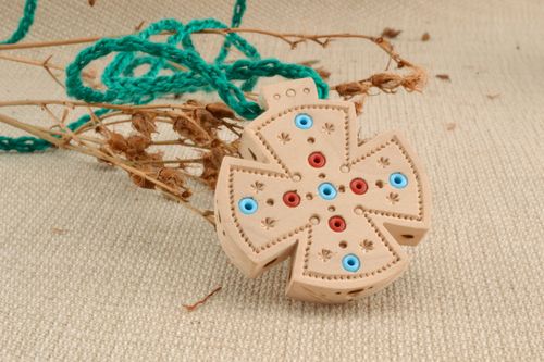 Cruz de madera incrustada - MADEheart.com