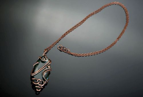 Beautiful pendant with agate - MADEheart.com